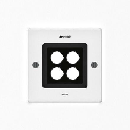 Artemide Ego 150 downlight čtverec 38d 3000K hliník IK09 T4065WFLW00