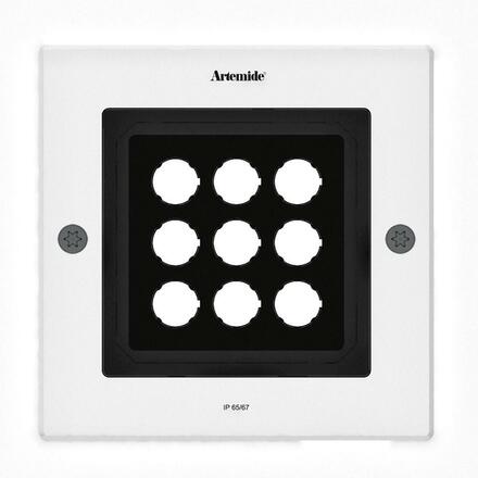 Artemide Ego 220 downlight čtverec EL 3000K hliník IK10 T4067ELPTW00