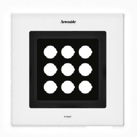 Artemide Ego Flat 220 downlight čtverec EL 3000K hliník IK10 T42008ELPTW00