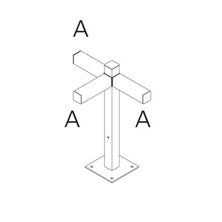 Artemide Walking - stojna 600 - 3x180d hlavy - A 60h T4505D30