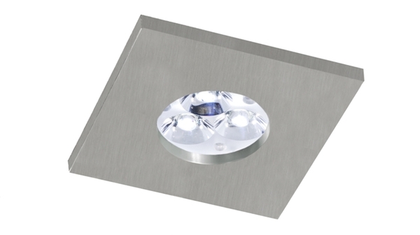 BPM Vestavné svítidlo Aluminio Plata IP65, kart.hliník 3LEDx3W, 230V 4758 3006LED2.D40.3K