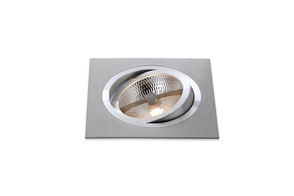 BPM Vestavné svítidlo Aluminio Plata, kartáčovaný hliník 1x100W, 12V 3050