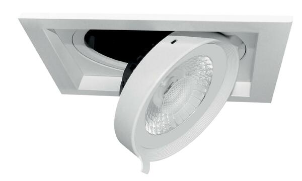 CENTURY SVÍTIDLO LED REGIA ZAPUŠTĚNÉ VÝKLOPNÉ 1 MODUL 175 mm 15W 3000K Ra95 1230Lm 38d DIMM IP20 CEN FSMD1-150130