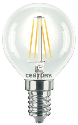 CENTURY LED FILAMENT MINI GLOBE ČIRÁ 4W E14 4000K 470Lm 360d 45x76mm IP20 CEN INH1G-041440