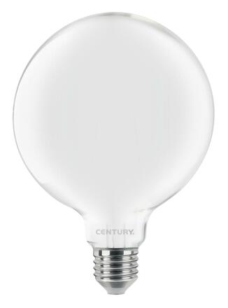 CENTURY LED FILAMENT GLOBE 125mm SATÉN 10W E27 6000K 1055Lm 360d 125x174mm IP20 CEN INSG125-102760