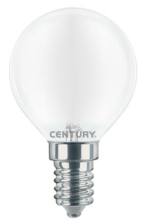 CENTURY LED FILAMENT MINI GLOBE SATEN 4W E14 6000K 470Lm 360d 45x80mm IP20 CEN INSH1G-041460