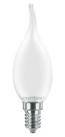 CENTURY LED FILAMENT SVÍČKA PLAMEN SATÉN 4W E14 3000K 470Lm 360d 35x118mm IP20 CEN INSM1C-041430