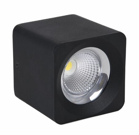 CENTURY Stropní SVÍTIDLO LED QUBE ČERNÉ 112x112x123mm 15W/230VAC 4000K 1350Lm 45d IP20 CEN QBNE-1511240