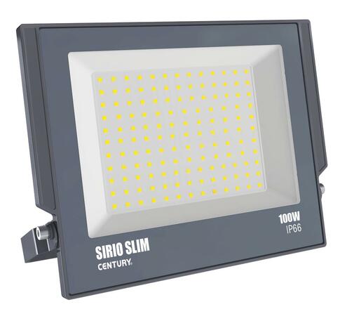 CENTURY REFLEKTOR LED SIRIO SLIM ČERNÝ 100W 4000K 9000Lm 110d 270x29x230mm IP66 CEN SRS-1009540