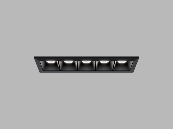 LED2 2491353D Zápustné svítidlo LINEAR II 5, B DALI/PUSH 10W 3000K/3500K/4000K UGR černá