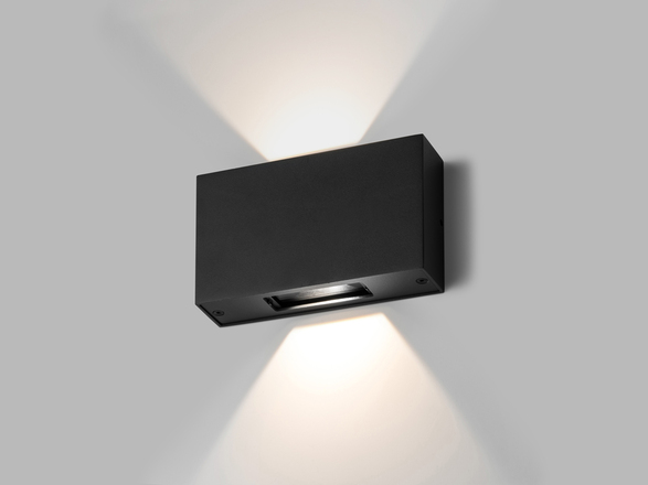 LED2 5131334D Venkovní nástěnné svítidlo BLADE, A DALI/PUSH 2x6W 3000K antracit