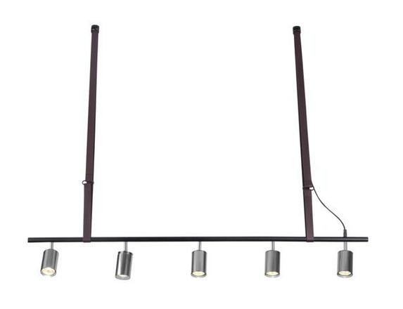 Závěsné svítidlo AZzardo Biram black/chrom AZ2638 GU10 5x33W IP20 120cm černo-chromové