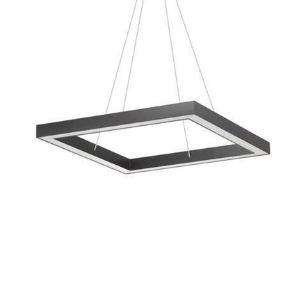 LED Závěsné svítidlo Ideal Lux Oracle D60 Square Nero 245690 39W 2500lm IP20 60cm hranaté černé