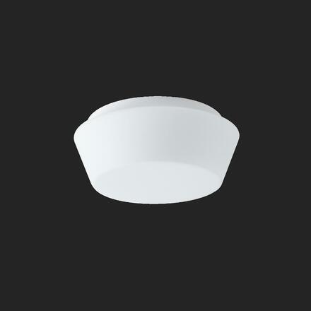 OSMONT 51430 CRATER 1 stropní/nástěnné skleněné svítidlo bílá IP43 3000 K 8W LED
