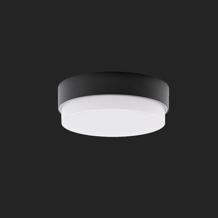 OSMONT 57772 TRITON 1 stropní/nástěnné průmyslové plastové svítidlo černá / bílá IP65 4000 K 14W LED DALI