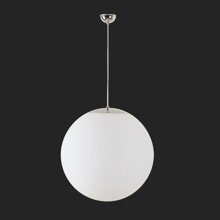 OSMONT 60871 ADRIA S5 závěsné skleněné svítidlo nerez leštěná / bílá IP40 4000 K 48W LED DALI