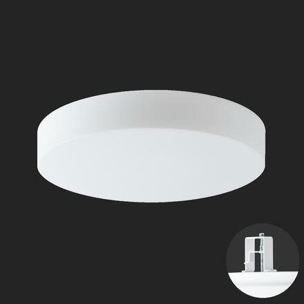 OSMONT 63094 ELSA V4 stropní/nástěnné skleněné polovestavné svítidlo bílá IP44 2700-6500 K 29W LED