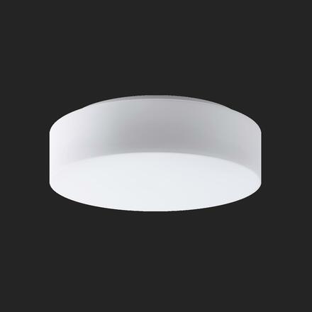 OSMONT 67036 ERIS 3 stropní/nástěnné skleněné svítidlo bílá IP43 3000 K 33W LED nouzové kombinované 3 h