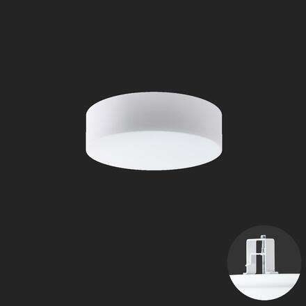 OSMONT 67110 ERIS V2 stropní/nástěnné skleněné polovestavné svítidlo bílá IP44 3000 K 14W LED