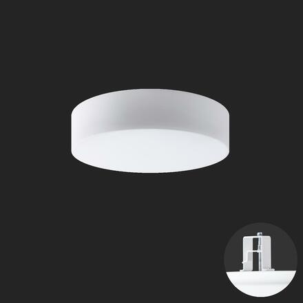 OSMONT 67136 ERIS V3 stropní/nástěnné skleněné polovestavné svítidlo bílá IP44 3000 K 27W LED DALI