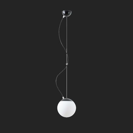 OSMONT 70468 ADRIA L1 závěsné skleněné svítidlo černá / bílá IP40 3000 K 9W LED DALI