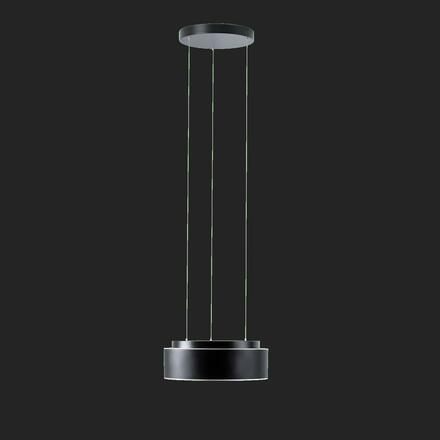 OSMONT 71358 ERIS LEC2 závěsné skleněné svítidlo černá / bílo - černá IP40 3000/4000 K 19W LED DALI