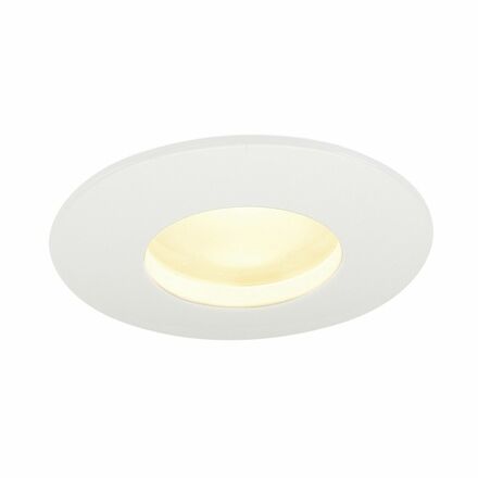 BIG WHITE SLV OUT 65, venkovní stropní vestavné svítidlo, LED, 3000K, kulaté, bílé, 38°, 12 W, vč. ovladače 114461