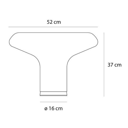 Artemide stolní lampa Lesbo E27 stmívatelná