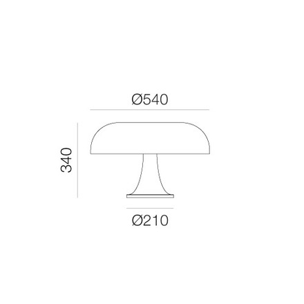 Artemide stolní lampa Nesso E14 4x max 6 W oranžová