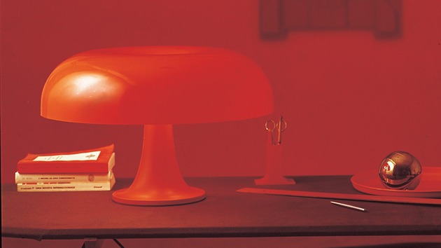 Artemide stolní lampa Nesso E14 4x max 6 W oranžová