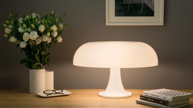 Artemide stolní lampa Nesso E14 4x max 6 W oranžová