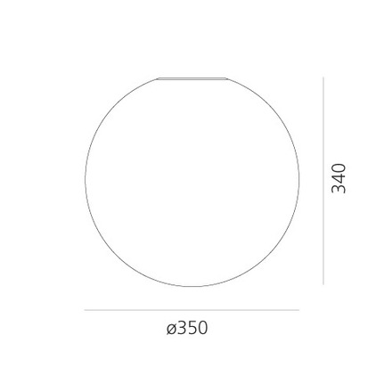 Artemide nástěnné/stropní svítidlo Dioscuri 35 E27 21W IP65