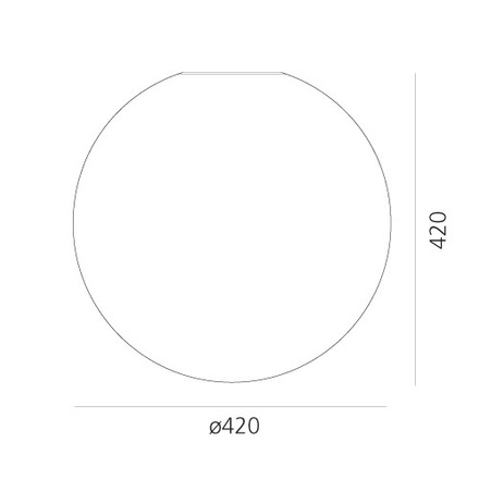 Artemide nástěnné/stropní svítidlo Dioscuri 42 E27 21W 220-240V IP65