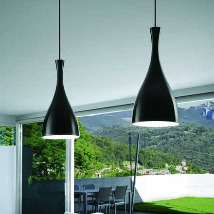 Ideal Lux OLIMPIA SP1 NERO SVÍTIDLO ZÁVĚSNÉ 012919
