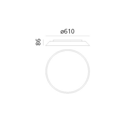 Artemide stropní a nástěnné LED svítidlo Febe 30 W 220-240 V 3000K stmívatelné bílá