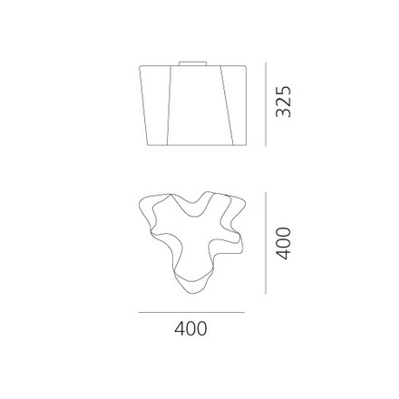 Artemide stropní svítidlo Logico Fumè E27 13W 220-240V