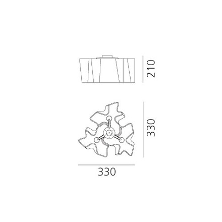 Artemide stropní svítidlo Logico Micro 3x E14 Silk