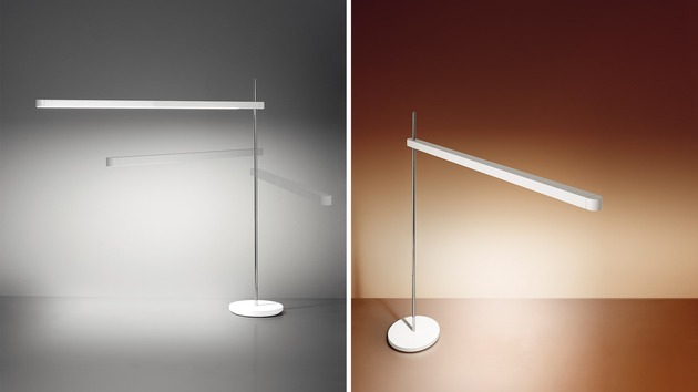 Artemide stolní LED lampa Talak Professional 12 W 3000K stmívatelná s úchytem na desku