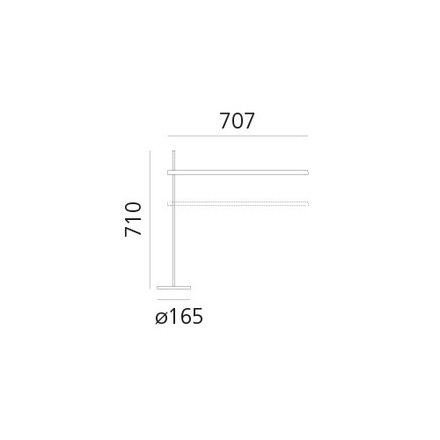 Artemide stolní LED lampa Talak Professional 12 W 3000K stmívatelná