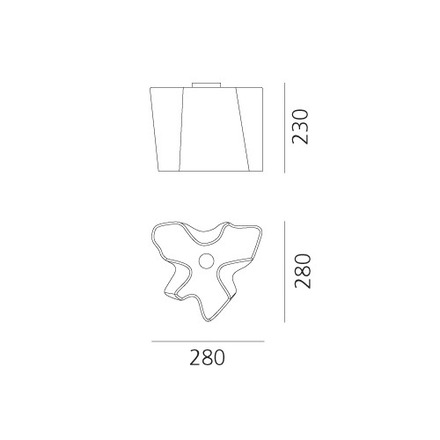 Artemide stropní svítidlo Logico Mini Silk E27 10,5 W 220-240 V