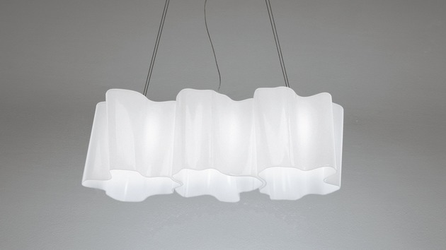 Artemide závěsné svítidlo Logico Mini 3 In Linea Silk, E27, 3x max 12 W