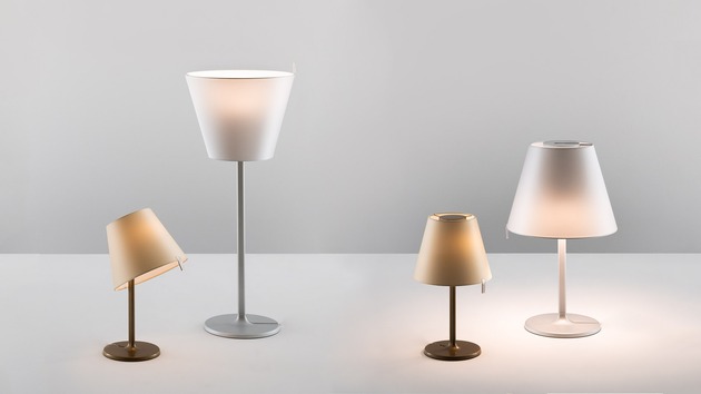 Artemide stolní lampa Melampo Notte E14 max 6 W bronz Ecrù