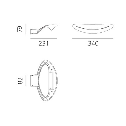 Artemide nástěnné svítidlo Mesmeri LED 28 W 3000K stmívatelné