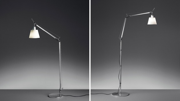 Artemide stolní lampa Tolomeo Basculante 180 E27 max 8 W přírodní pergamen bez základny