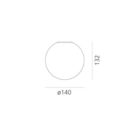 Artemide nástěnné/stropní svítidlo Dioscuri 14 E14 5W 220-240V