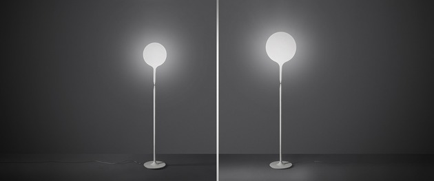 Artemide stojací lampa Castore 35 E27 stmívatelná