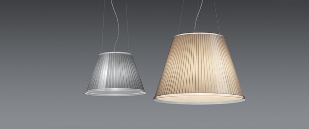 Artemide stojací lampa Choose Floor 24 W E27 220-240 V pergamen/chrom