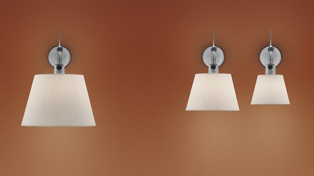 Artemide nástěnné svítidlo Tolomeo Wall Diffusor 24 E27 max 17 W bez stínítka