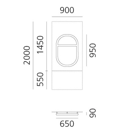 Artemide nástěnné svítidlo Alphabet of Light Number 8 40 W 3000K