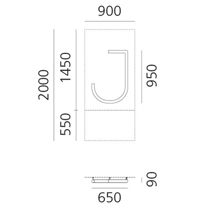 Artemide svítidlo Alphabet of Light J 24 W 3000K vnitřní
